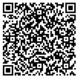 Un codice QR in bianco e nero su uno sfondo bianco.