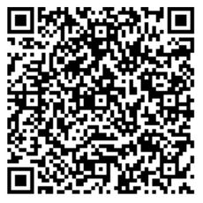 Un codice QR in bianco e nero su uno sfondo bianco.
