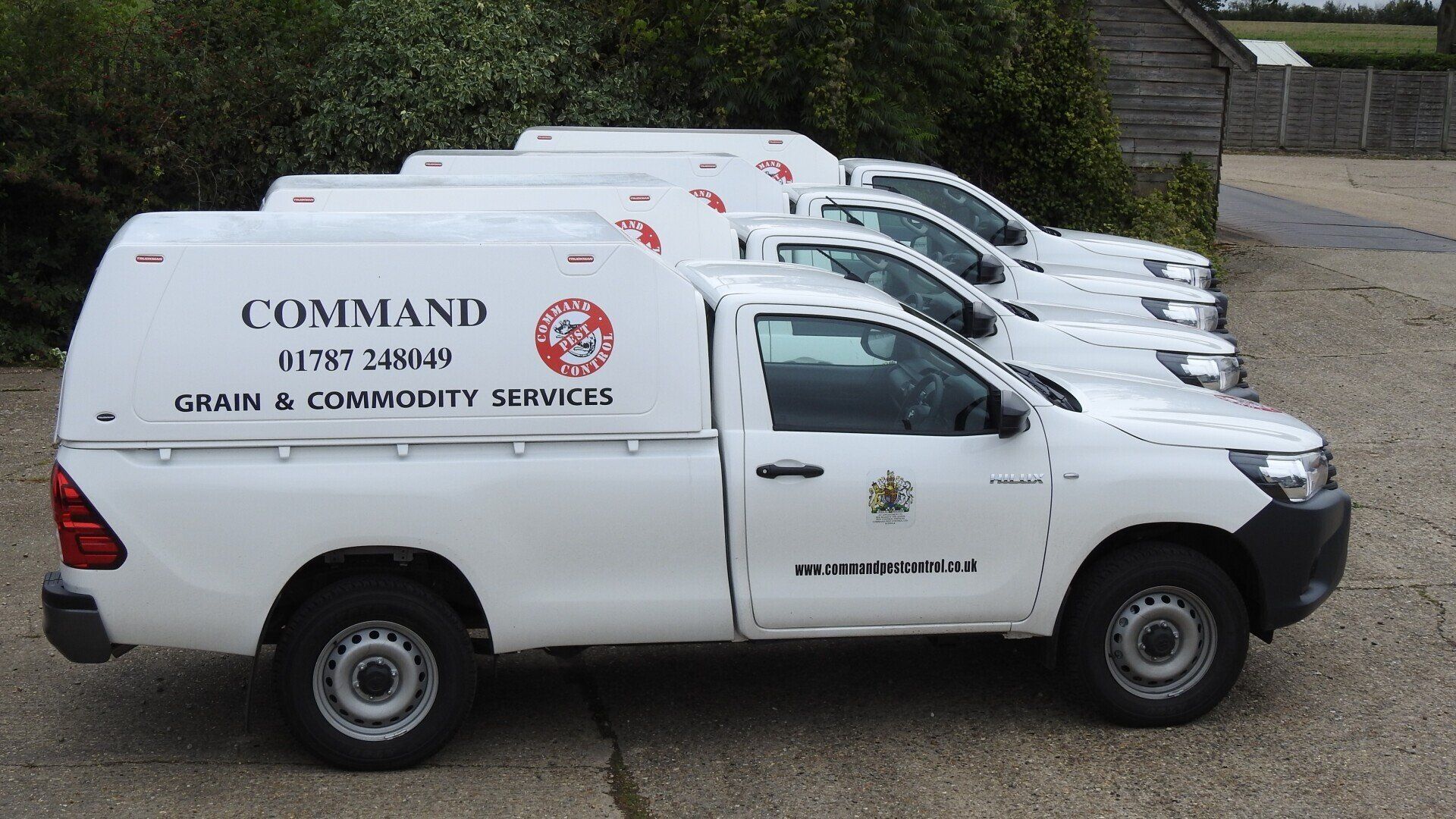 Command Pest Control Ltd work vans