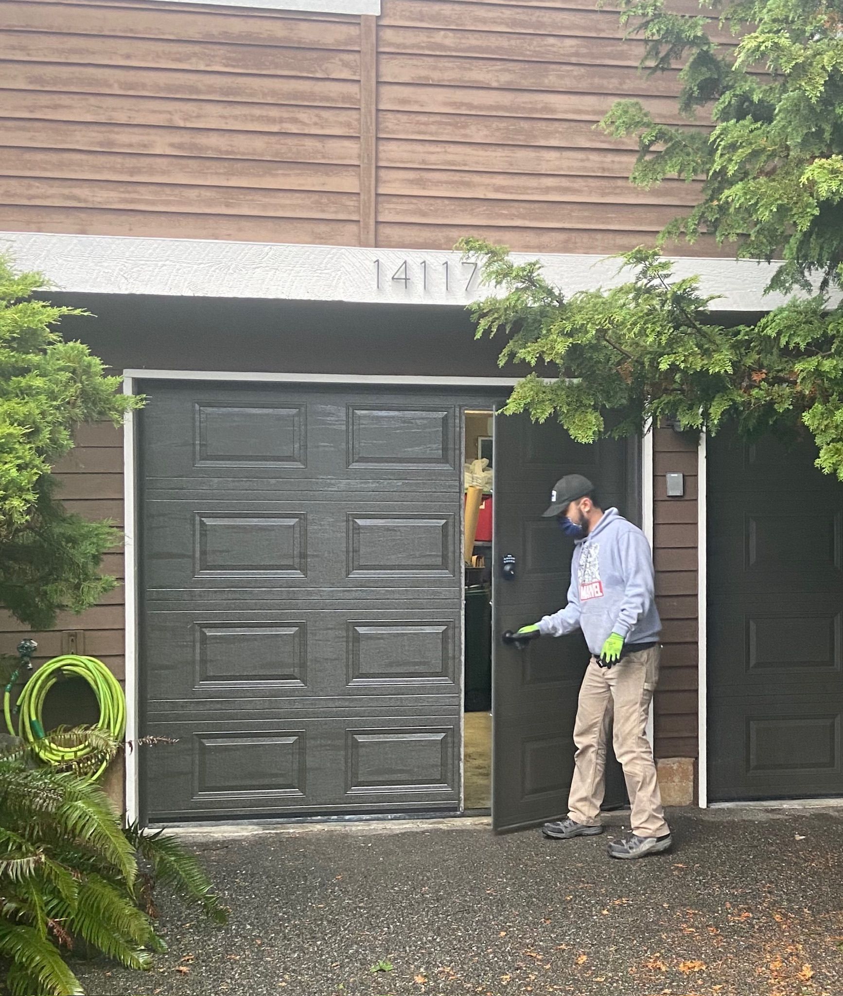 Custom designed steel garage doors  by Garage Tech serving Everett, WA