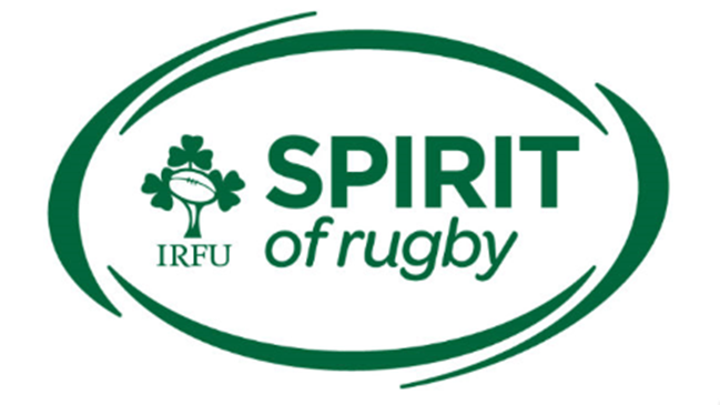 IRFU Spirit of Rugby logo