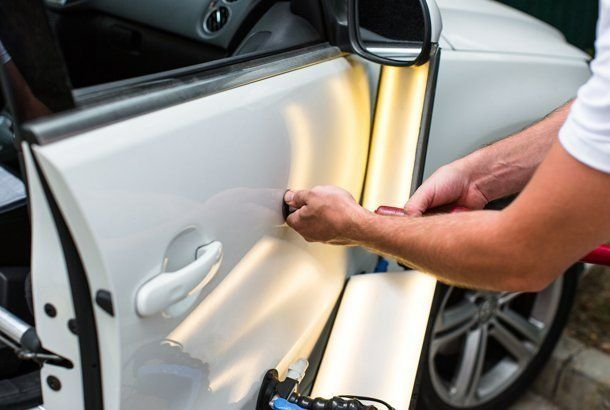 Fixing Car Dent — Virginia Beach, VA – London Bridge Motor Co