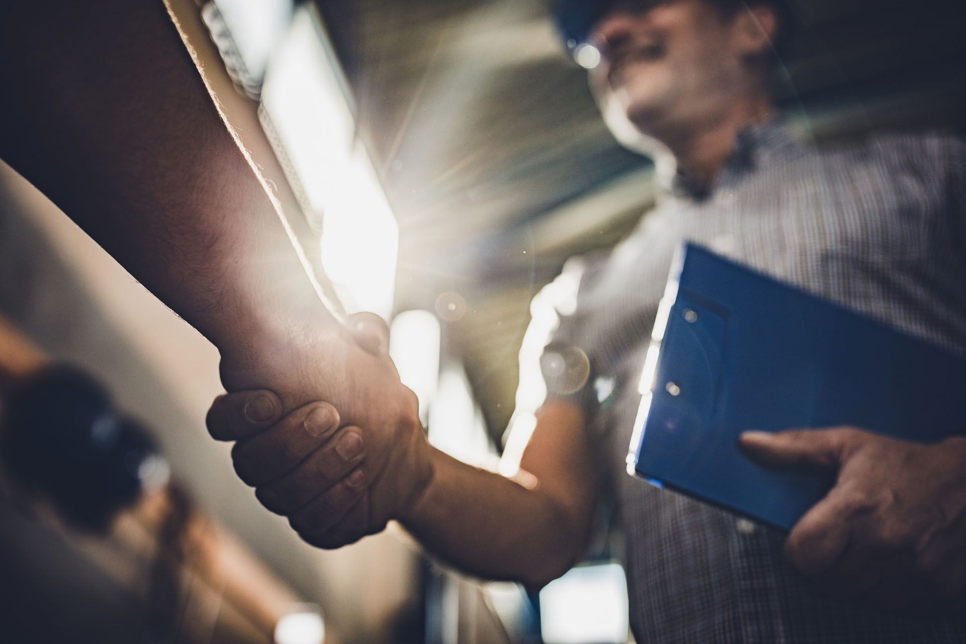 Inspector Shaking Hands — Crystal River, FL — Phoenix PEO Specialists