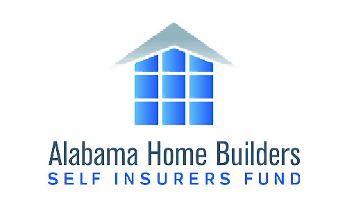 Logo for Alabama Home Builders Self Insurers Fund with blue house icon