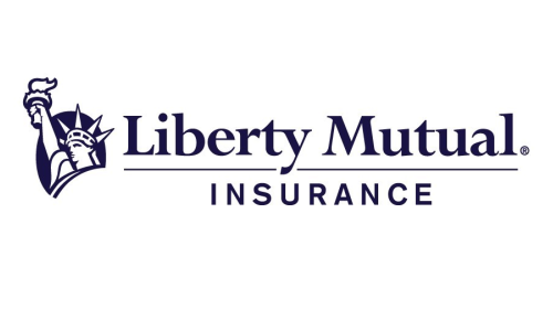 Liberty Mutual Insurance logo with the Statue of Liberty icon and navy text on a white background
