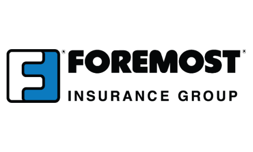 Foremost Insurance Group logo in black and blue text with a blue stylized “F” icon
