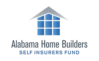 Alabama Home Builders Self Insurers Fund logo with blue house icon and gray roof