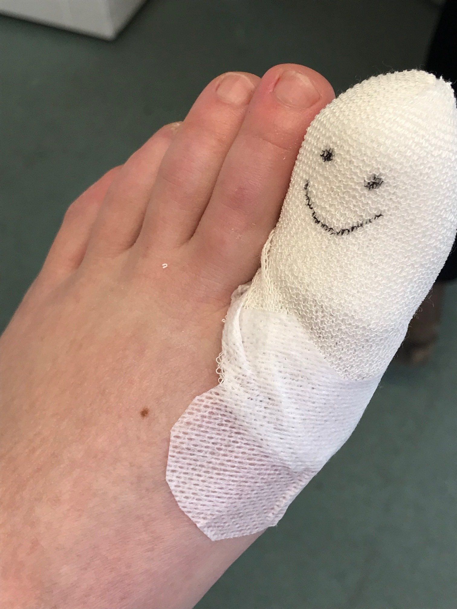 Close up of a foot massage