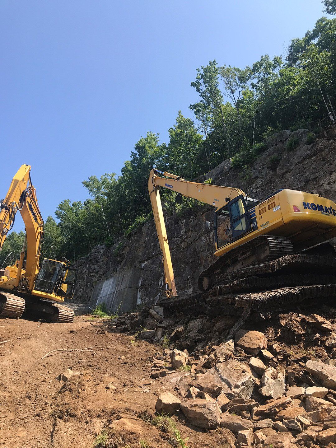 Spillway Rock Removal