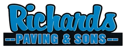 Richards Paving & Sons logo in blue and black text