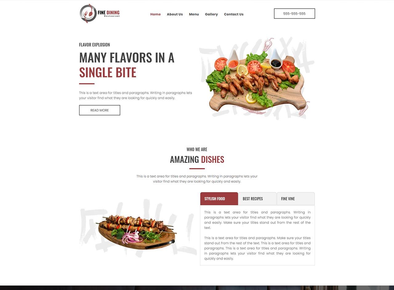 a screenshot of a website showing many flavors in a single bite .