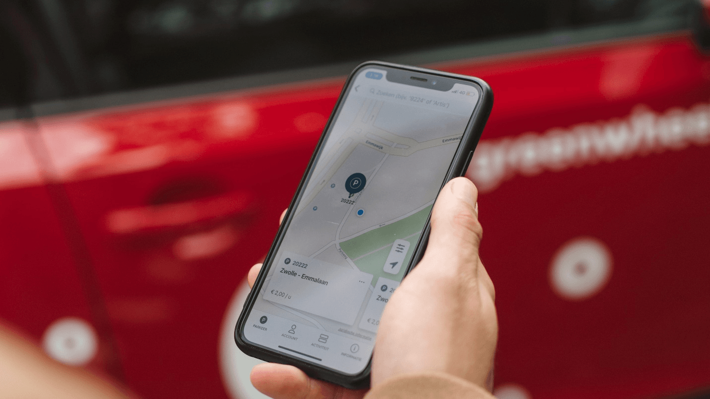 A person looking at a map on the phone.