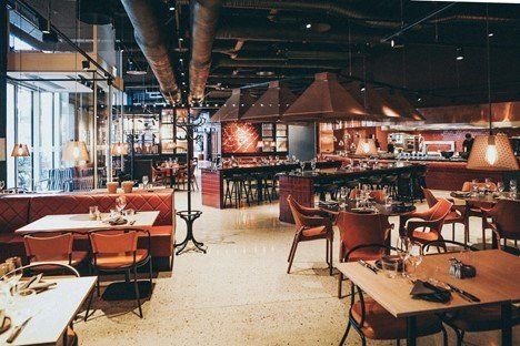 A fine dining-in restaurant with great interior