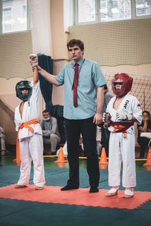 Tournament director at sports venue