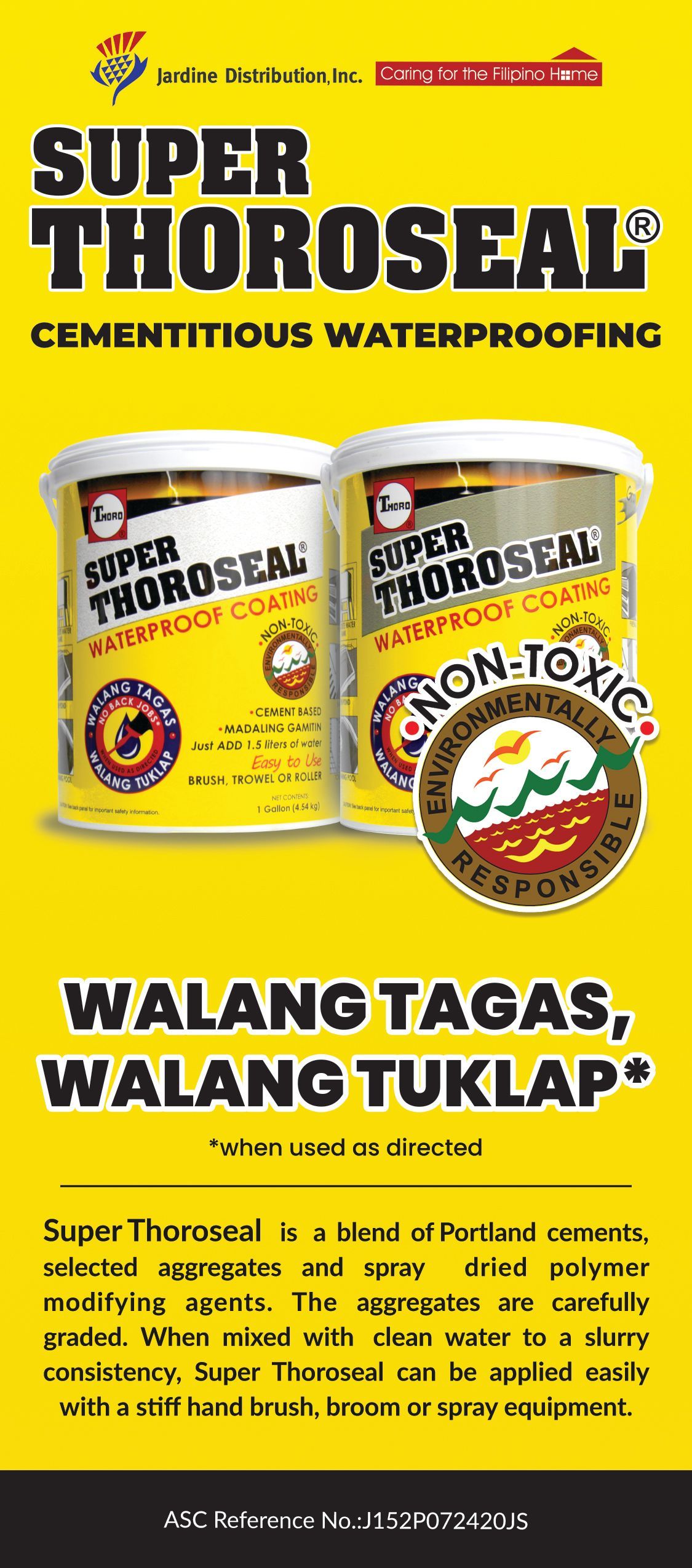 Super Thoroseal gray waterproof coating for concrete and masonry surfaces