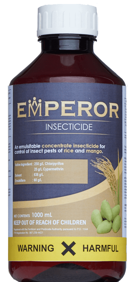 Emperor insecticide solution for protecting crops from damaging pests