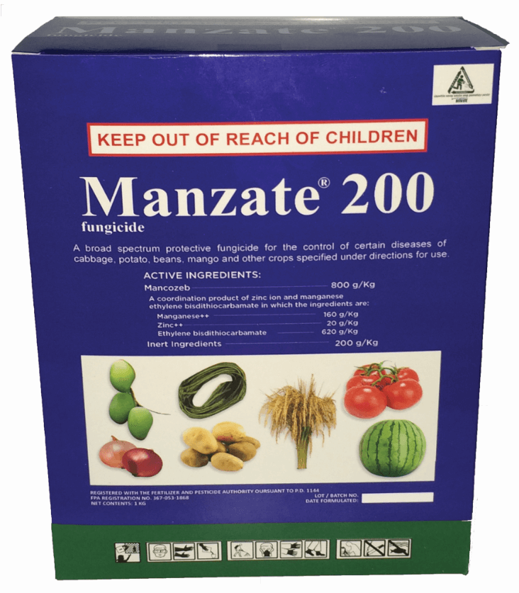 Manzate WP fungicide for protecting crops against fungal diseases and improving plant health