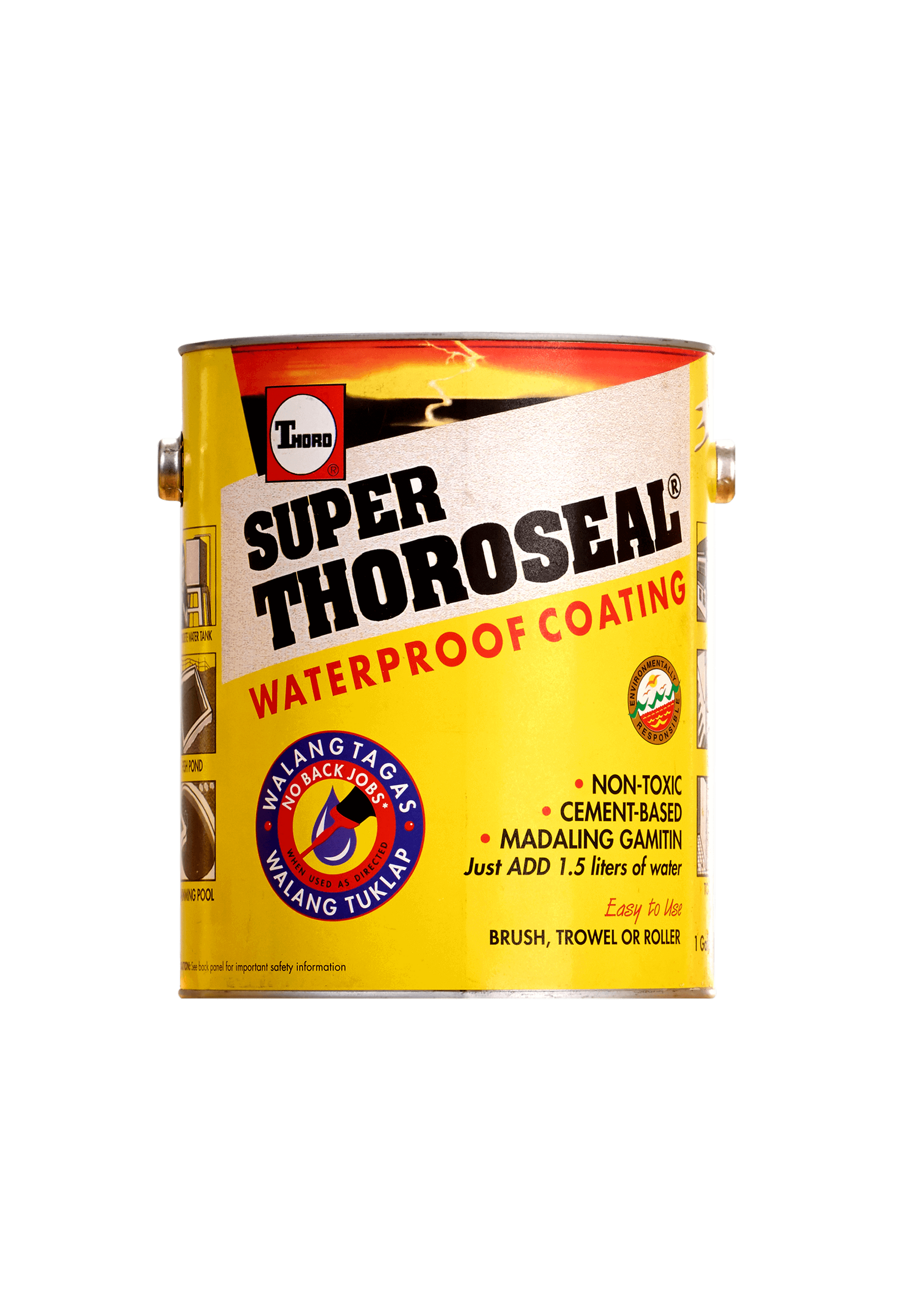 Super Thoroseal white waterproof coating for walls and structural surfaces