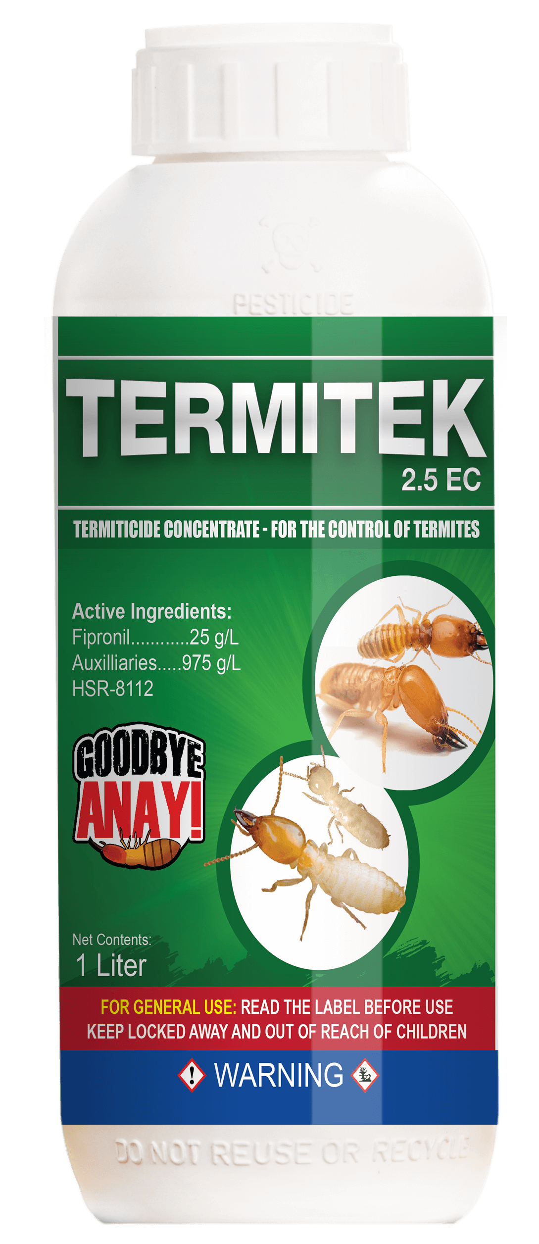 Termitek termiticide solution for protecting structures against termite infestation