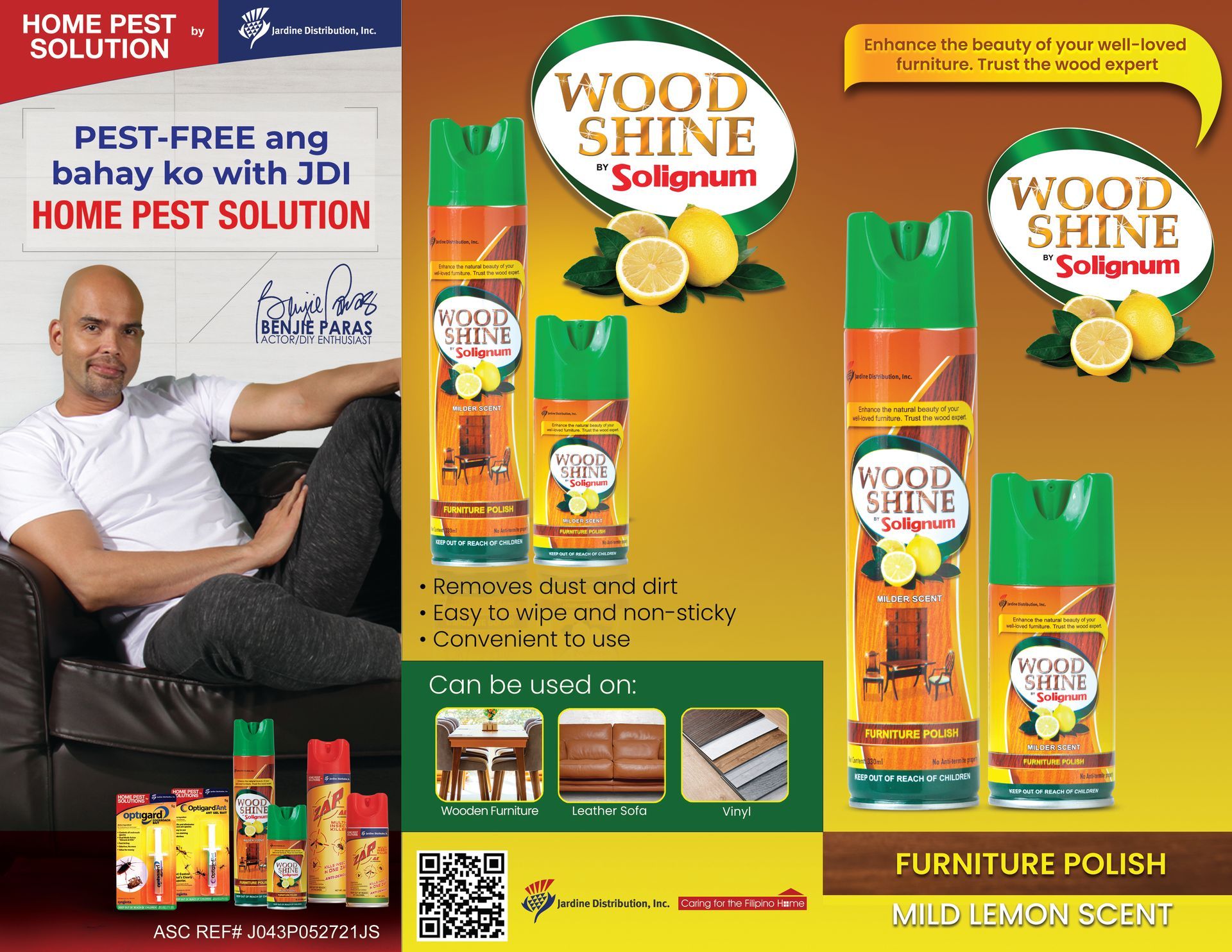 Woodshine wood polish and protector for enhancing and preserving wood surfaces