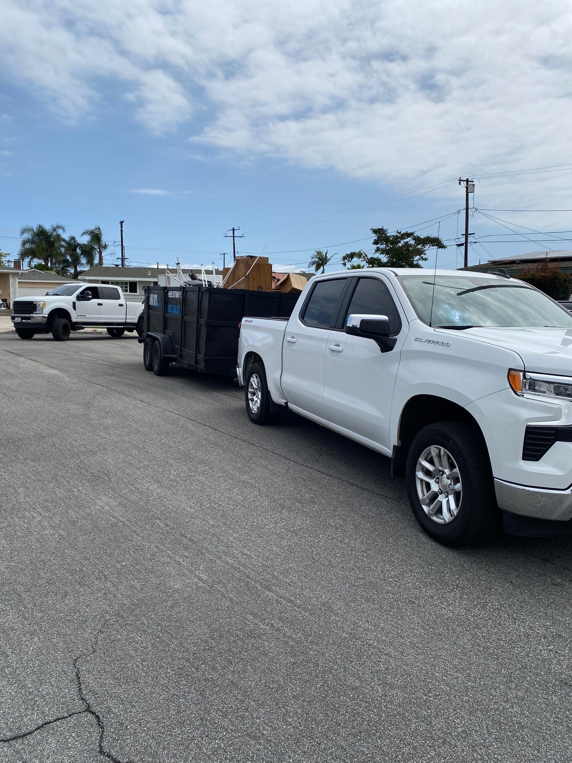 Junk Guys LA truck ready for junk removal, showcasing professional-grade equipment and branded vehicle.