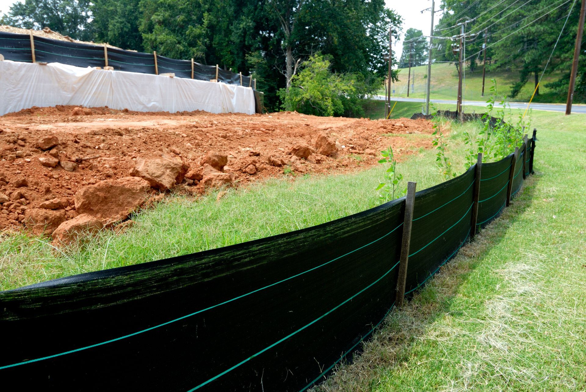 Silt Fence Erosion Control — Muncy, PA — Muncy Hardwood Inc.
