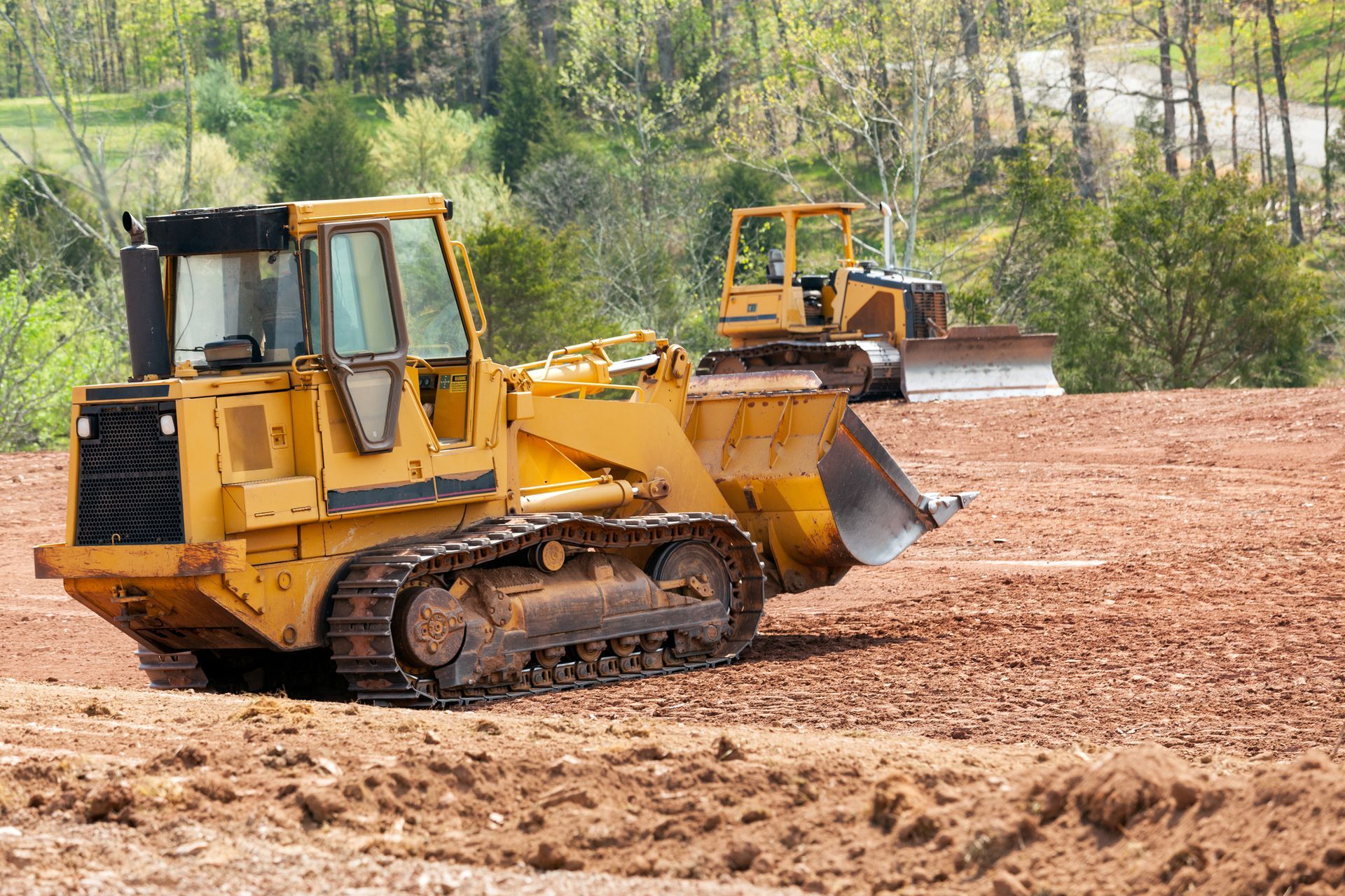 Mover Digger Clearing Land — Muncy, PA — Muncy Hardwood Inc.