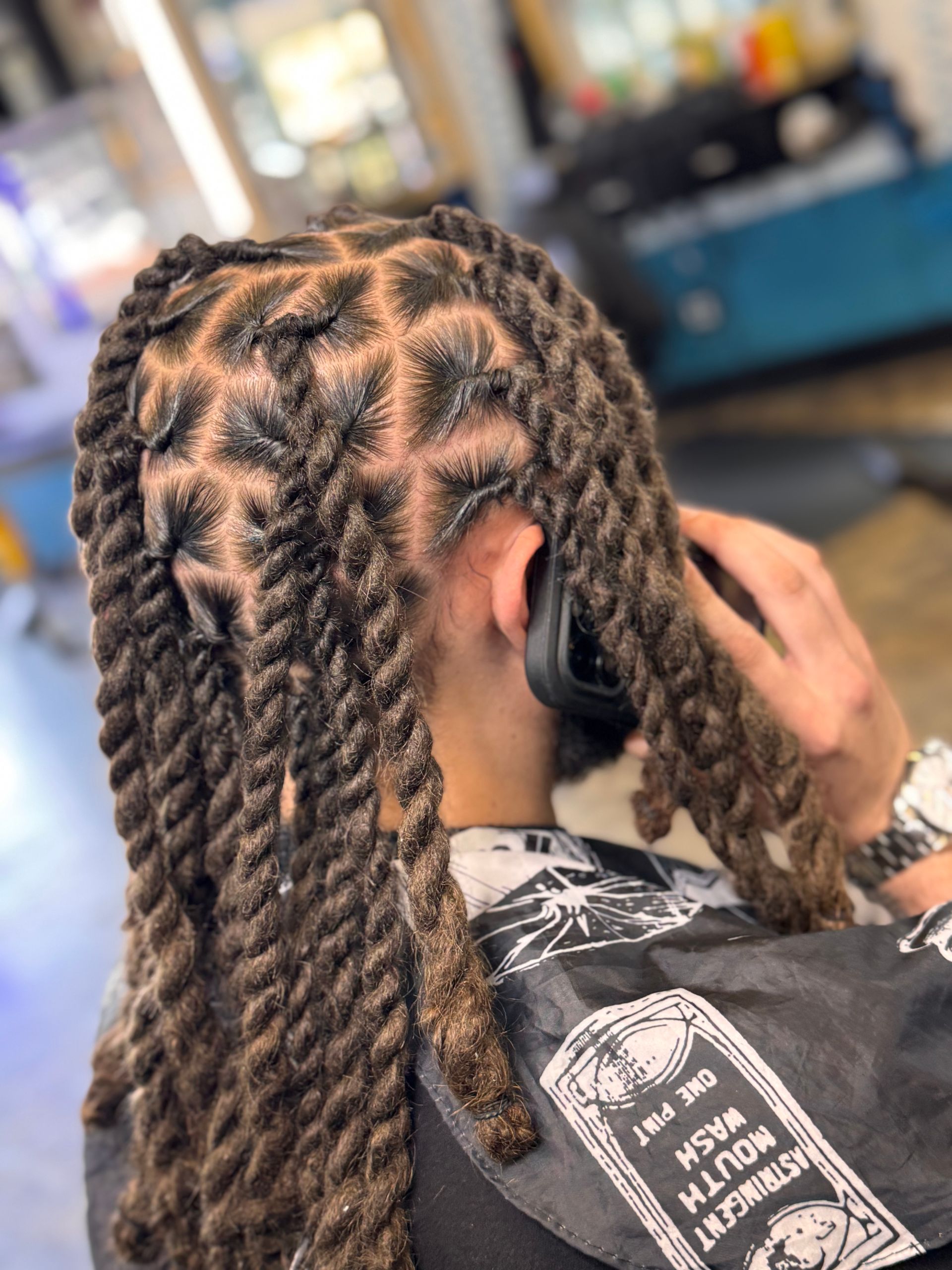 Person with braids