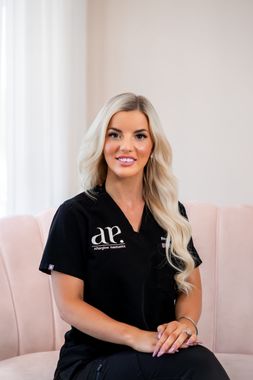 Renee Seneca at Afterglow Aesthetics clinic with a client