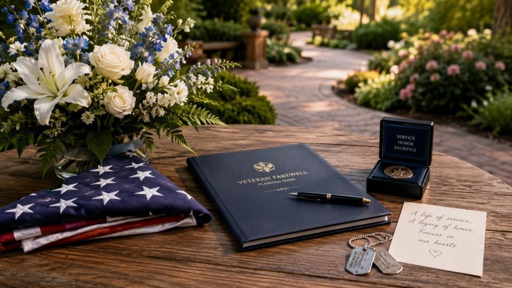 Military honors and planning materials reflect caring guidance from funeral homes Norman, OK