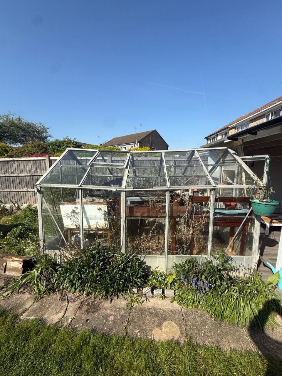 Greenhouse removal and disposal in Woodley Berkshire by Berkshire Clearance Services