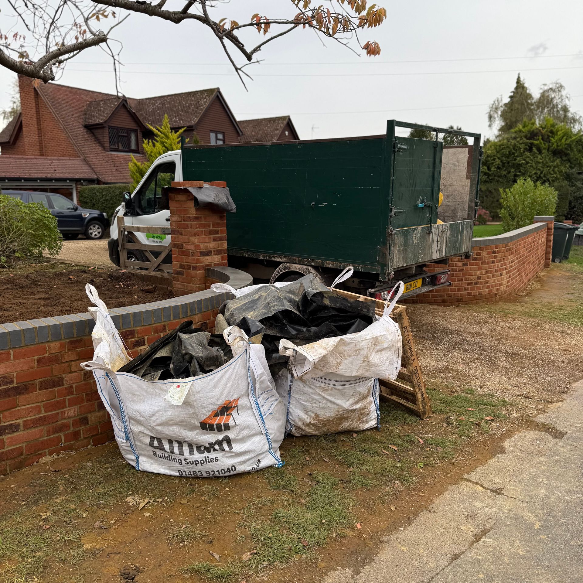 Skip bags collected from Caversham Reading RG4