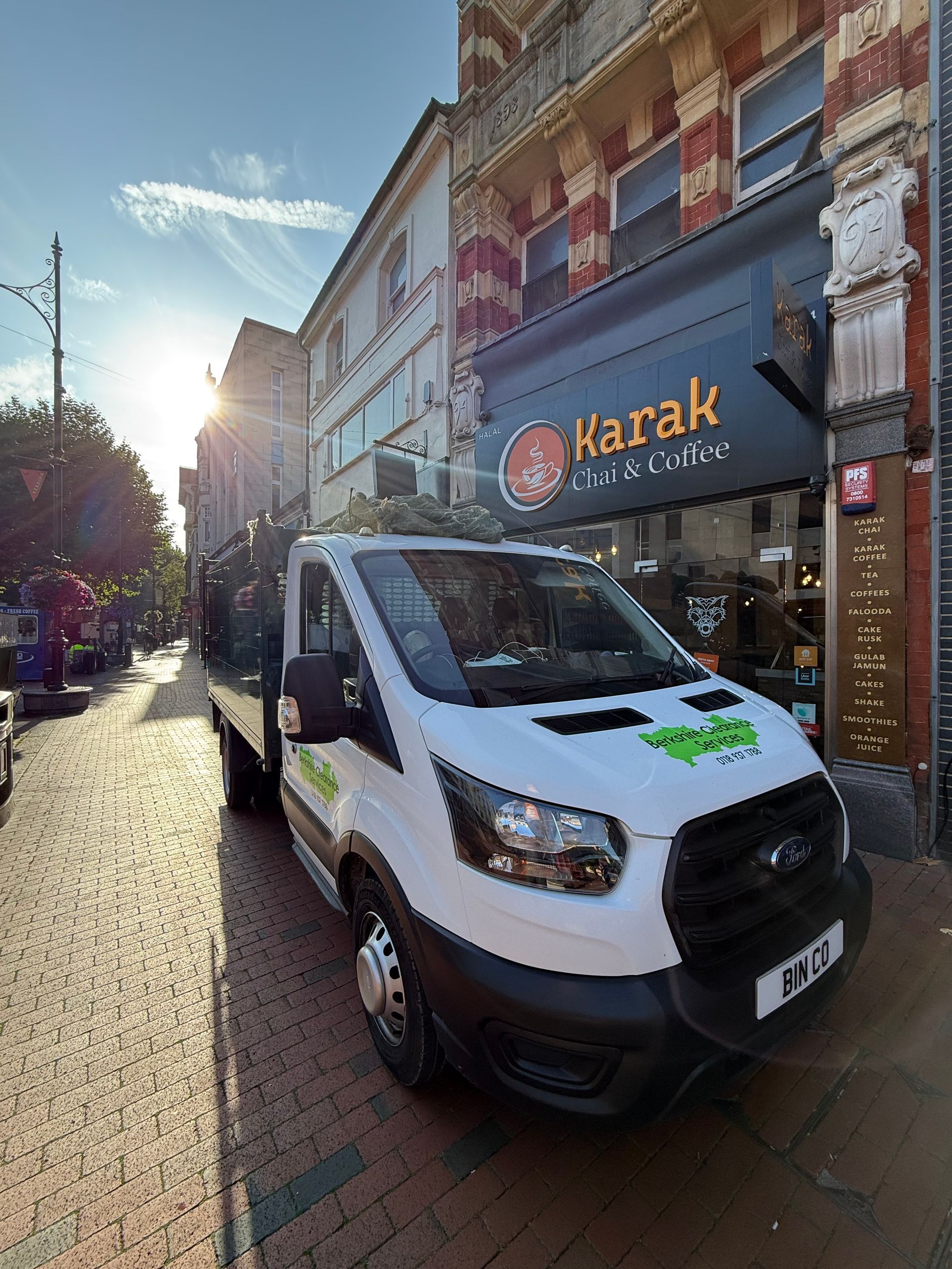 Skip hire alternative waste collection on Broad Street Reading Berkshire