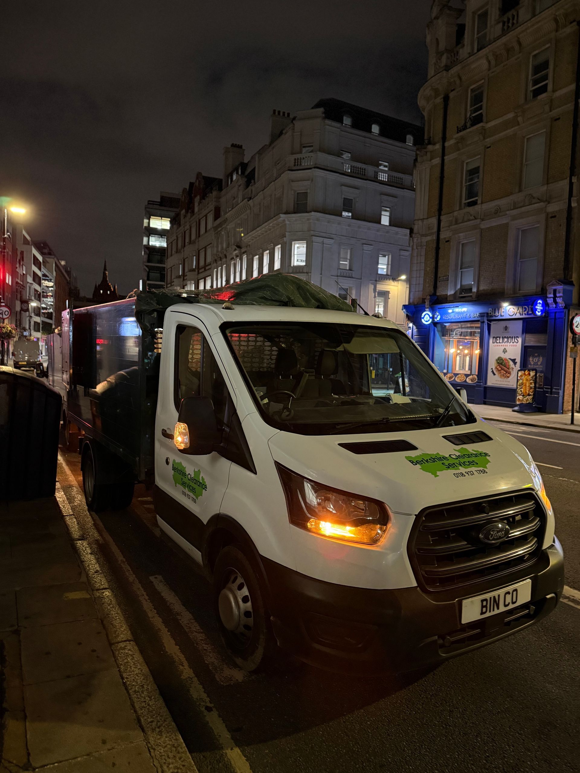 Berkshire Clearance Services Wait and Load waste collection vehicle in London UK