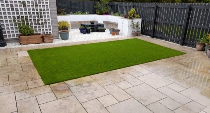 Premium 40mm artificial grass expertly installed by Cutting Edge Artificial Grass