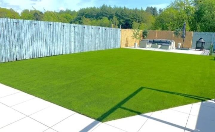 European manufactured C Blade astroturf fitted by Cutting Edge Artificial Grass.