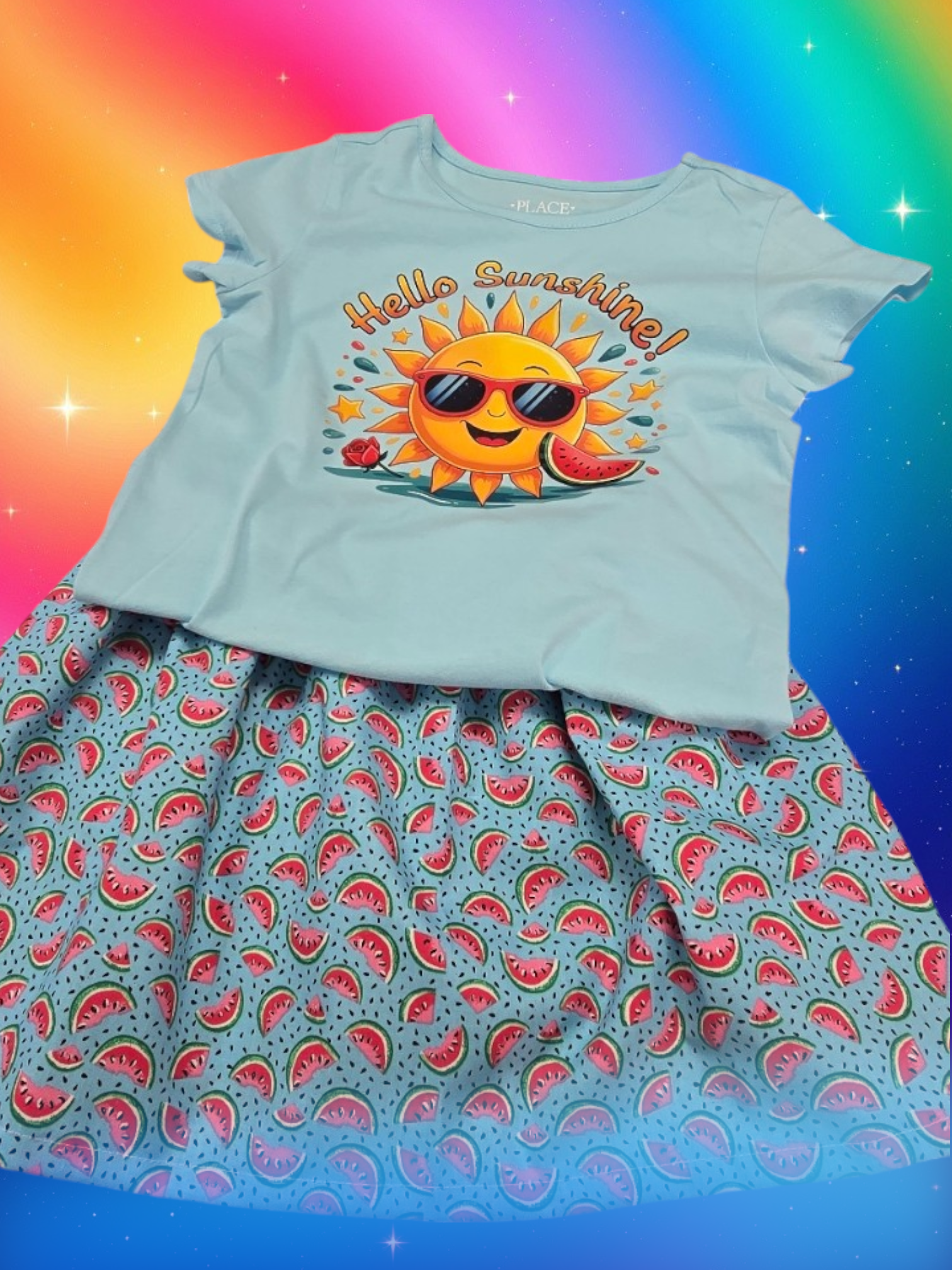 Light blue matching set with a 