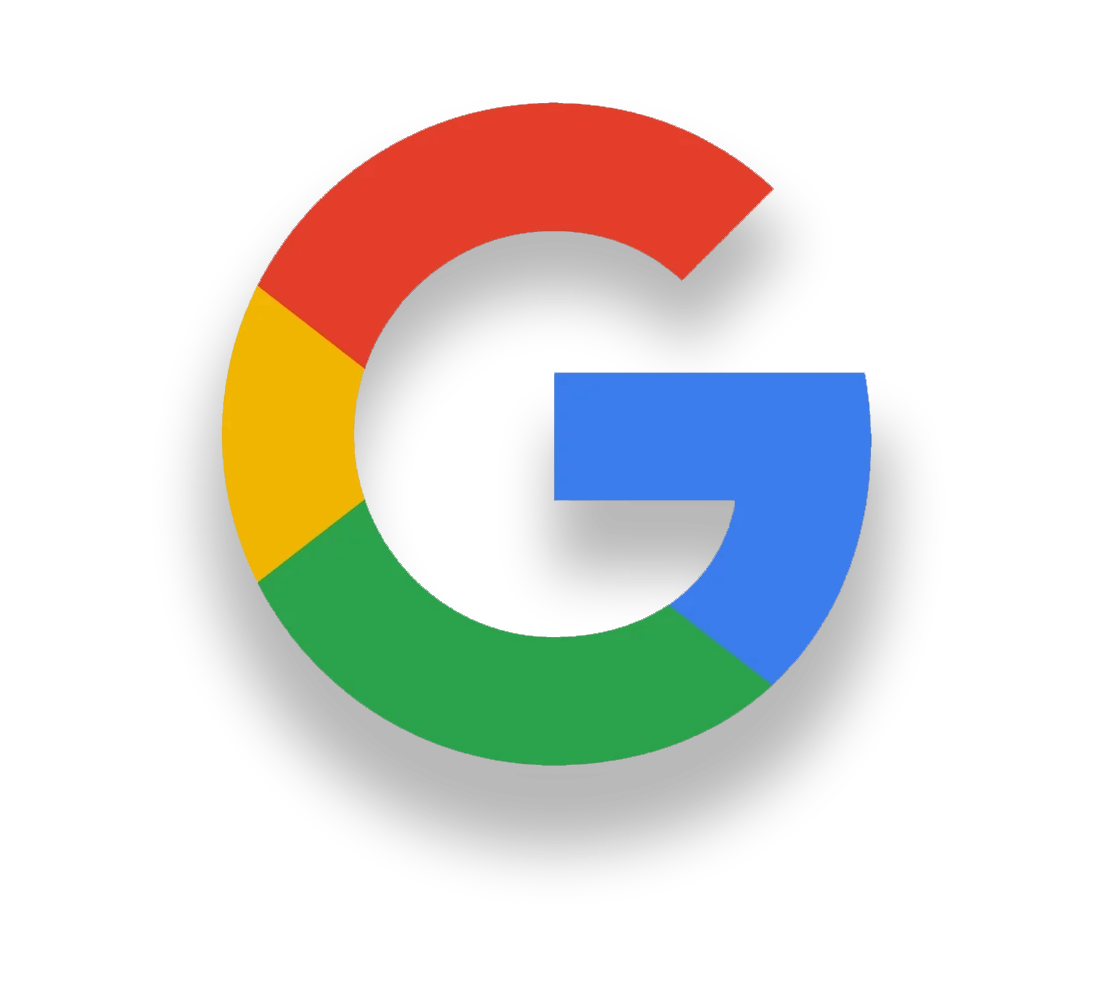 Google logo: a capital G in red, yellow, blue, and green.