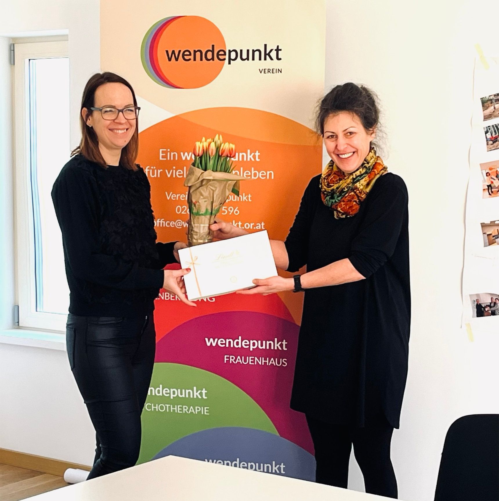 Dankeschön für ehrenamtliches Sozialengagement beim Innenarchitektur-Projekt für den Verein Wendepunkt in Wiener Neustadt