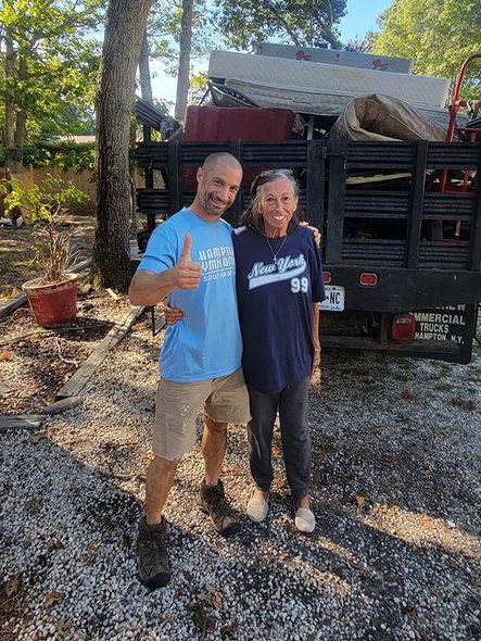 Happy junk removal customer, Everyman The Small Project Professional