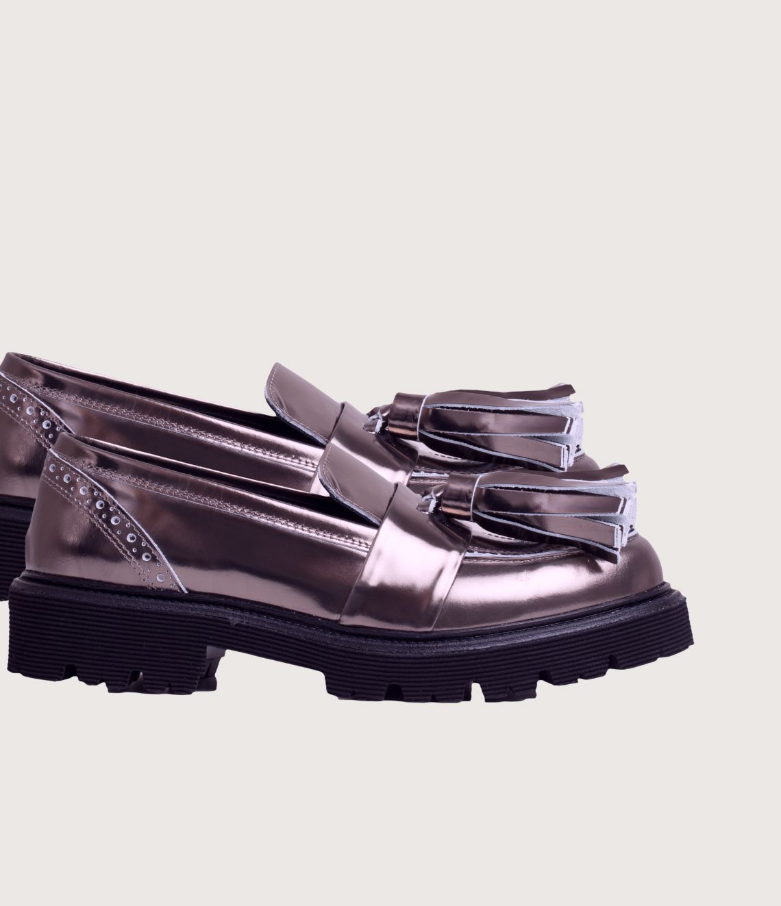 Dark Silver Loafer