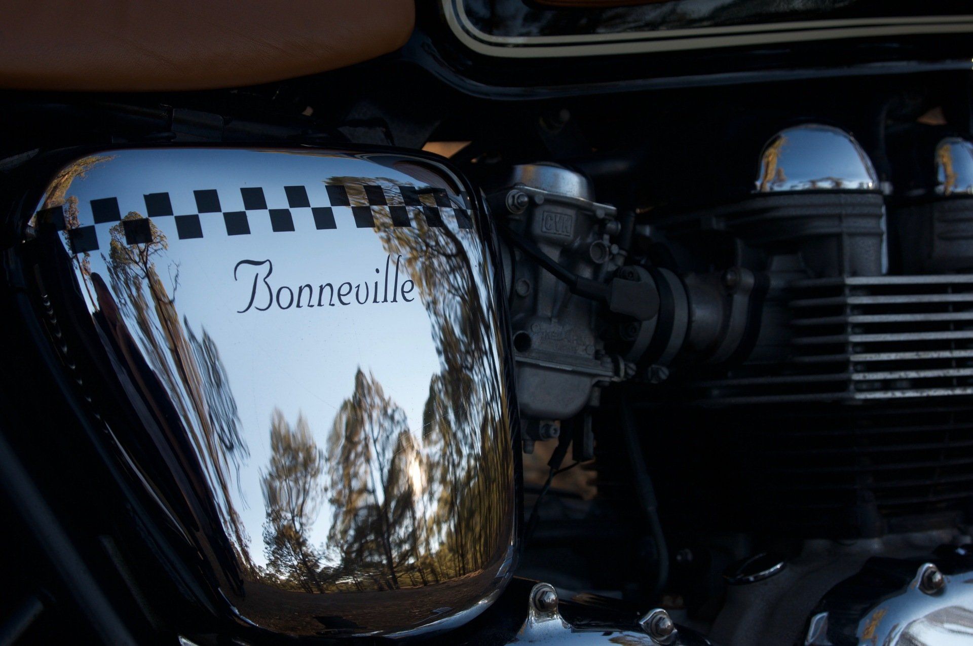 A close up of a motorcycle with the word barely on the side