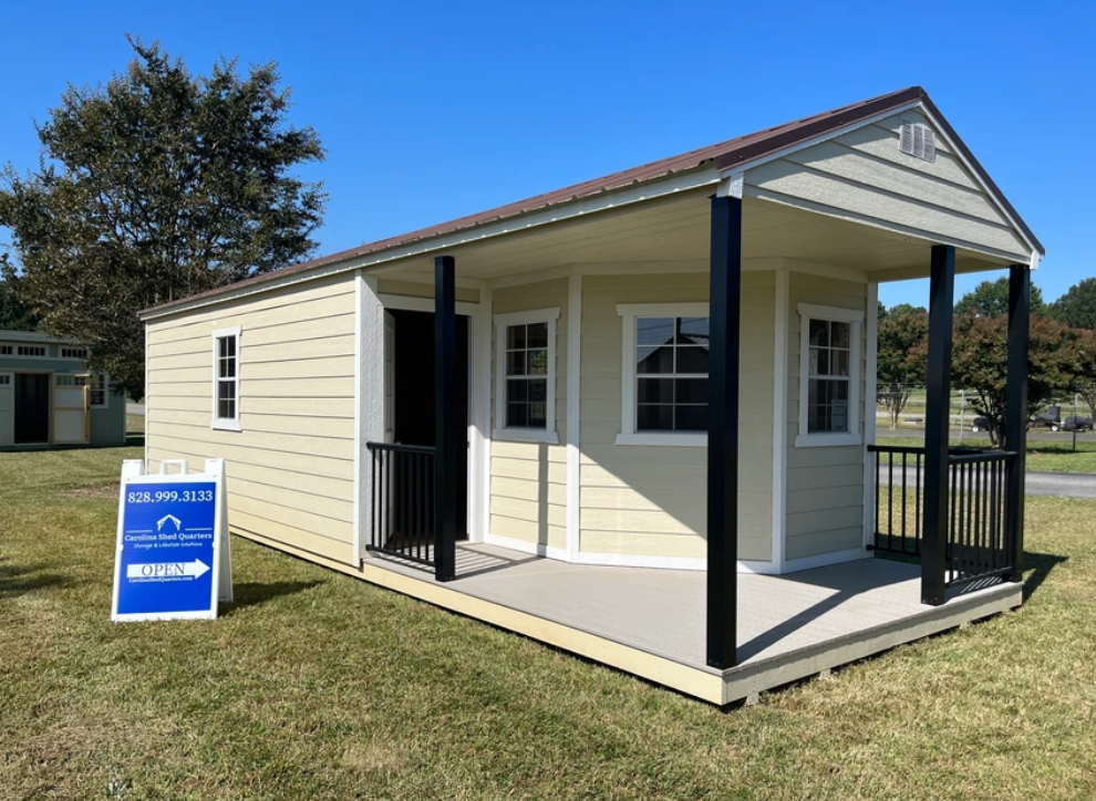 12x32 Dlx Porch cabin- In stock for immediate FREE local Delivery