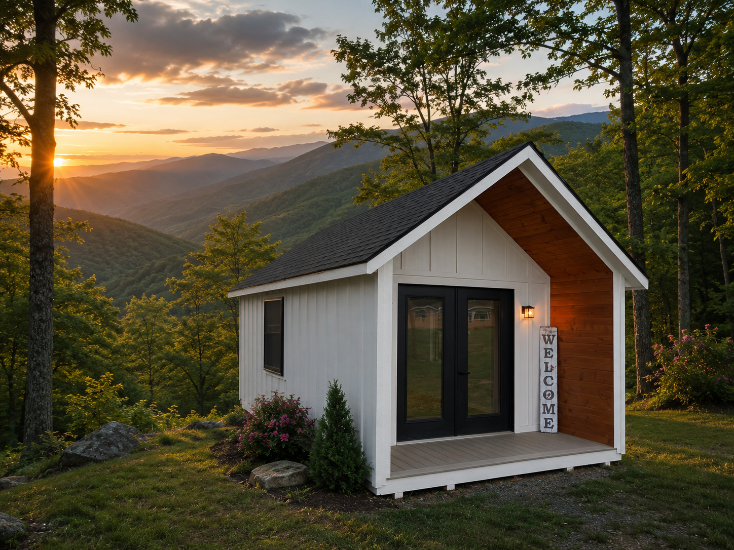 12x24 Signature Cabin | Finished Interior | Home Office, Studio or Guest Retreat