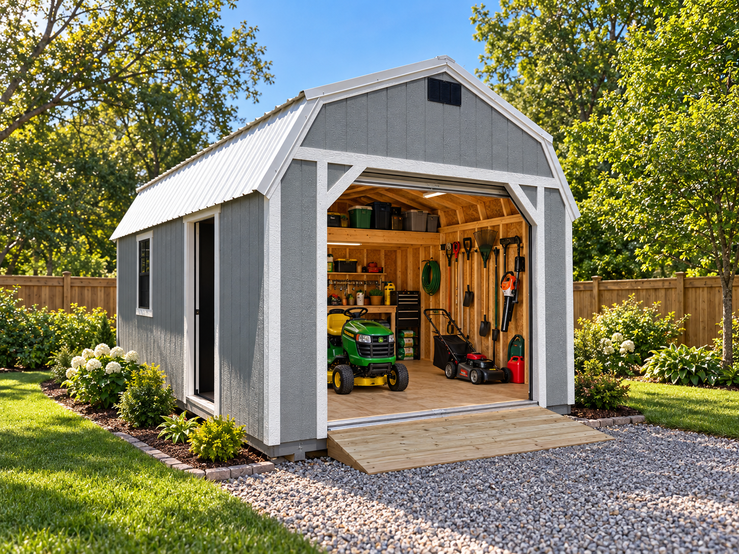 Copy of 12 x 20 Lofted Garage Barn- Ready to ship!