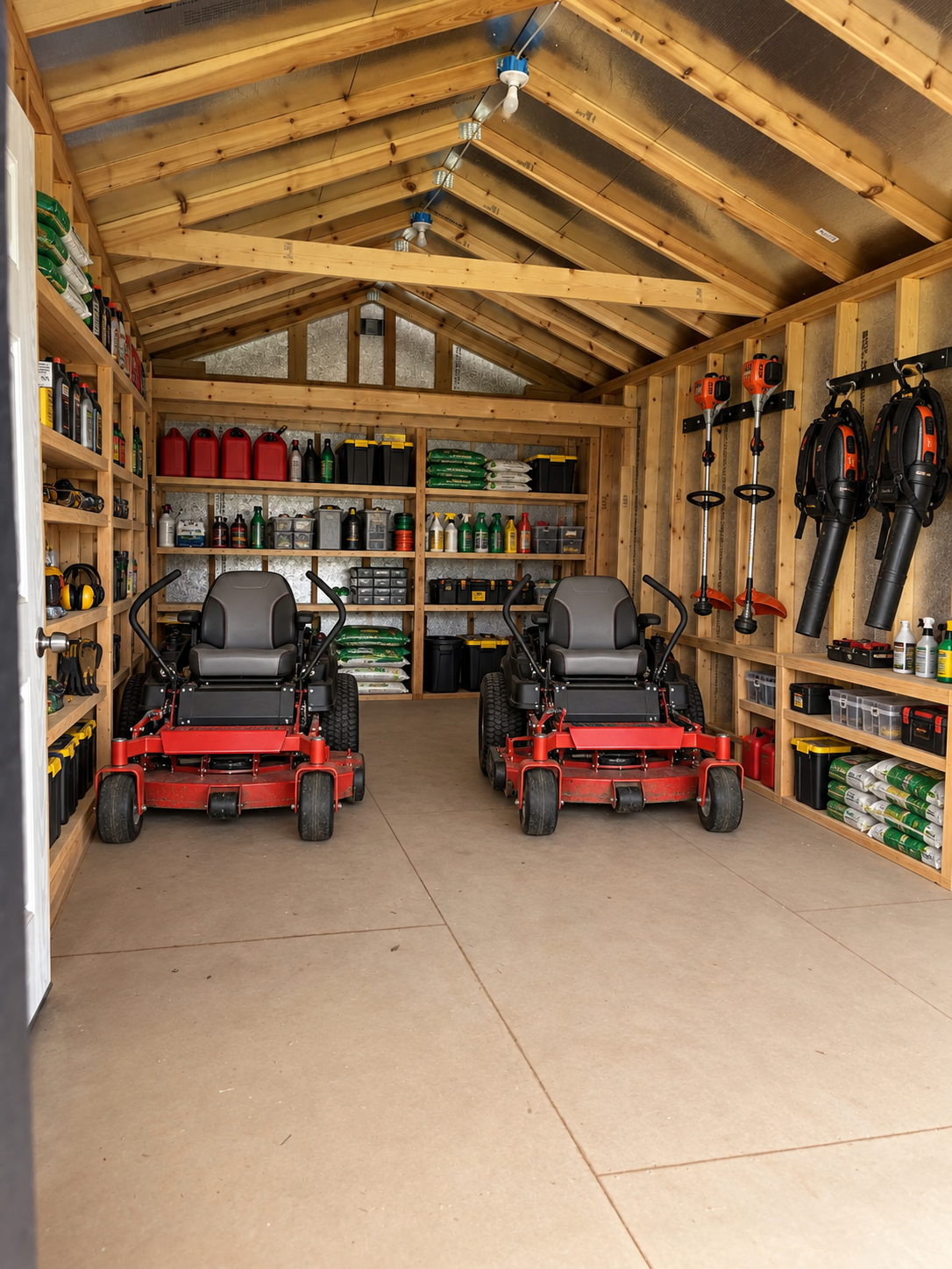 12×24 A-Frame High Wall Garage – Loaded with Extras!