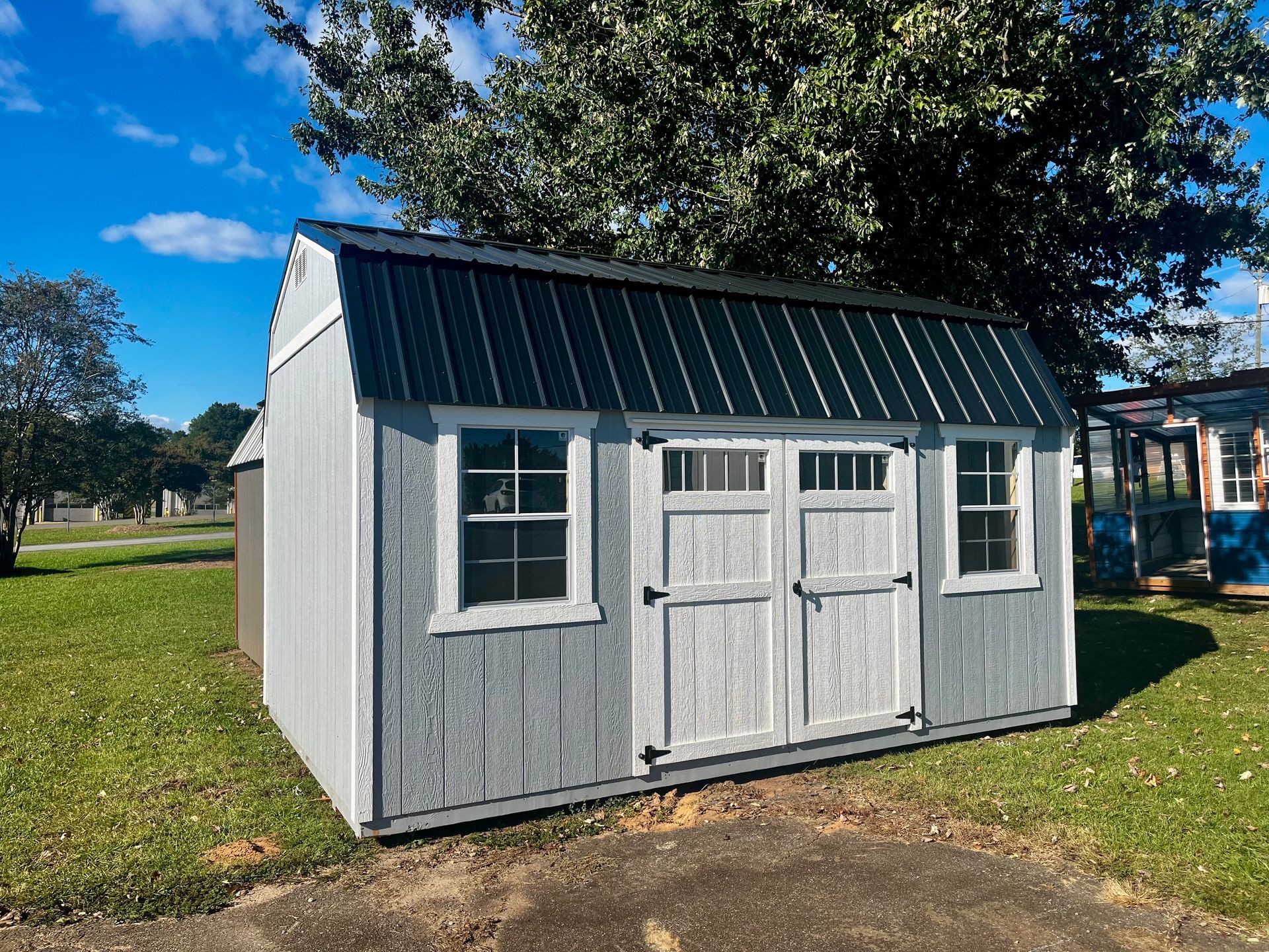10 x 16 Lofted Barn Workbench Plus Lofts