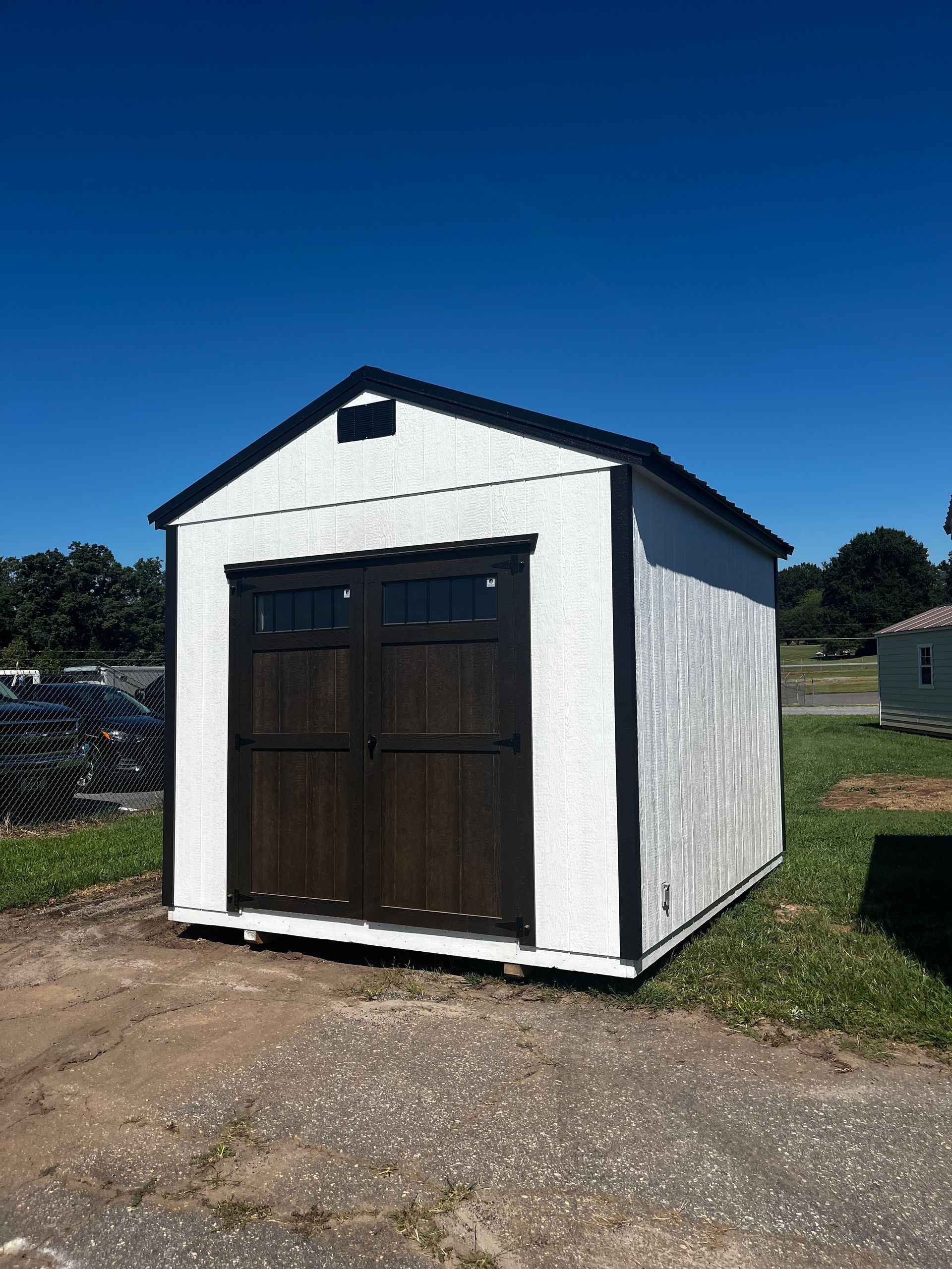 10x12 High Wall Lofted A-Frame with Electric