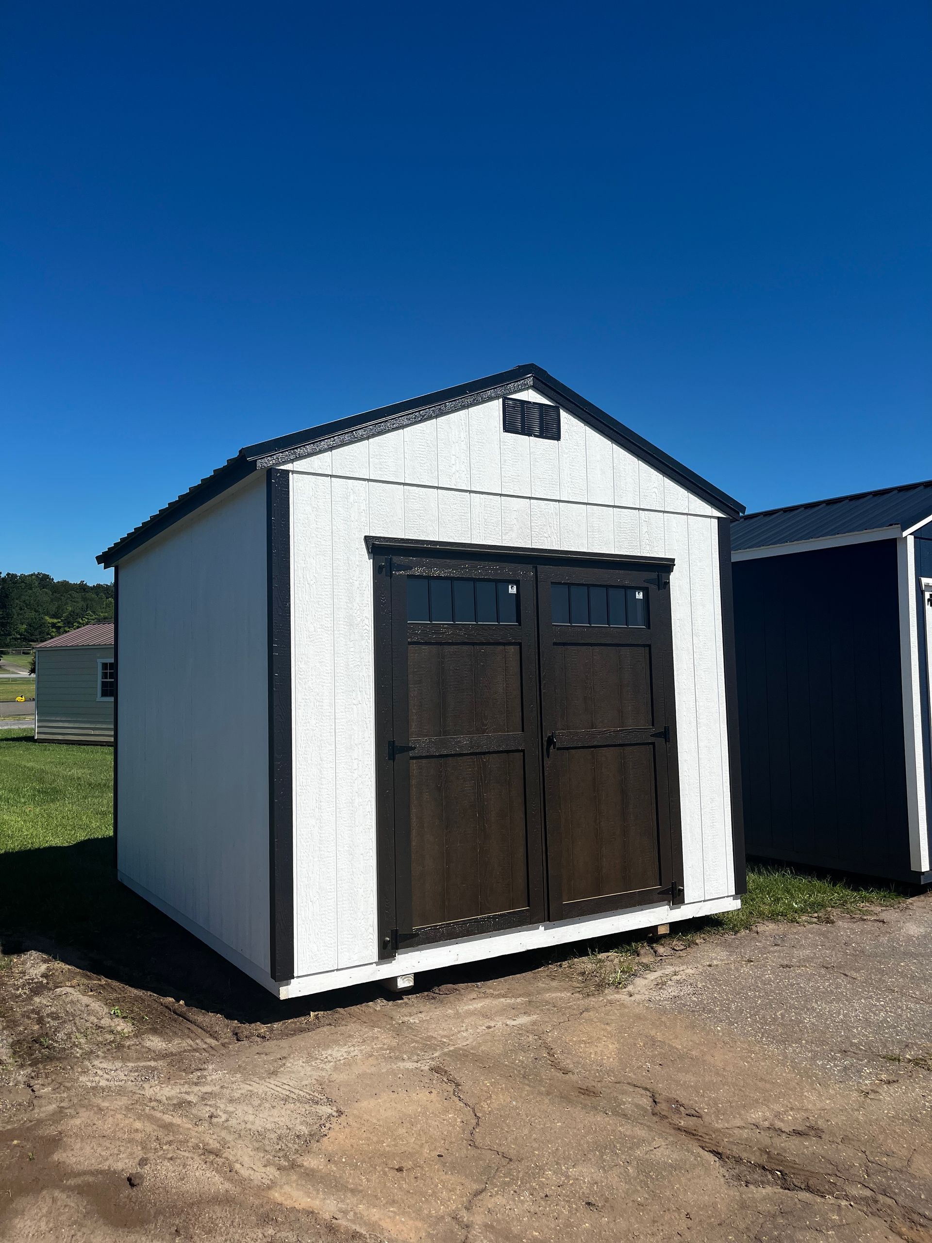 10x12 High Wall Lofted A-Frame with Electric