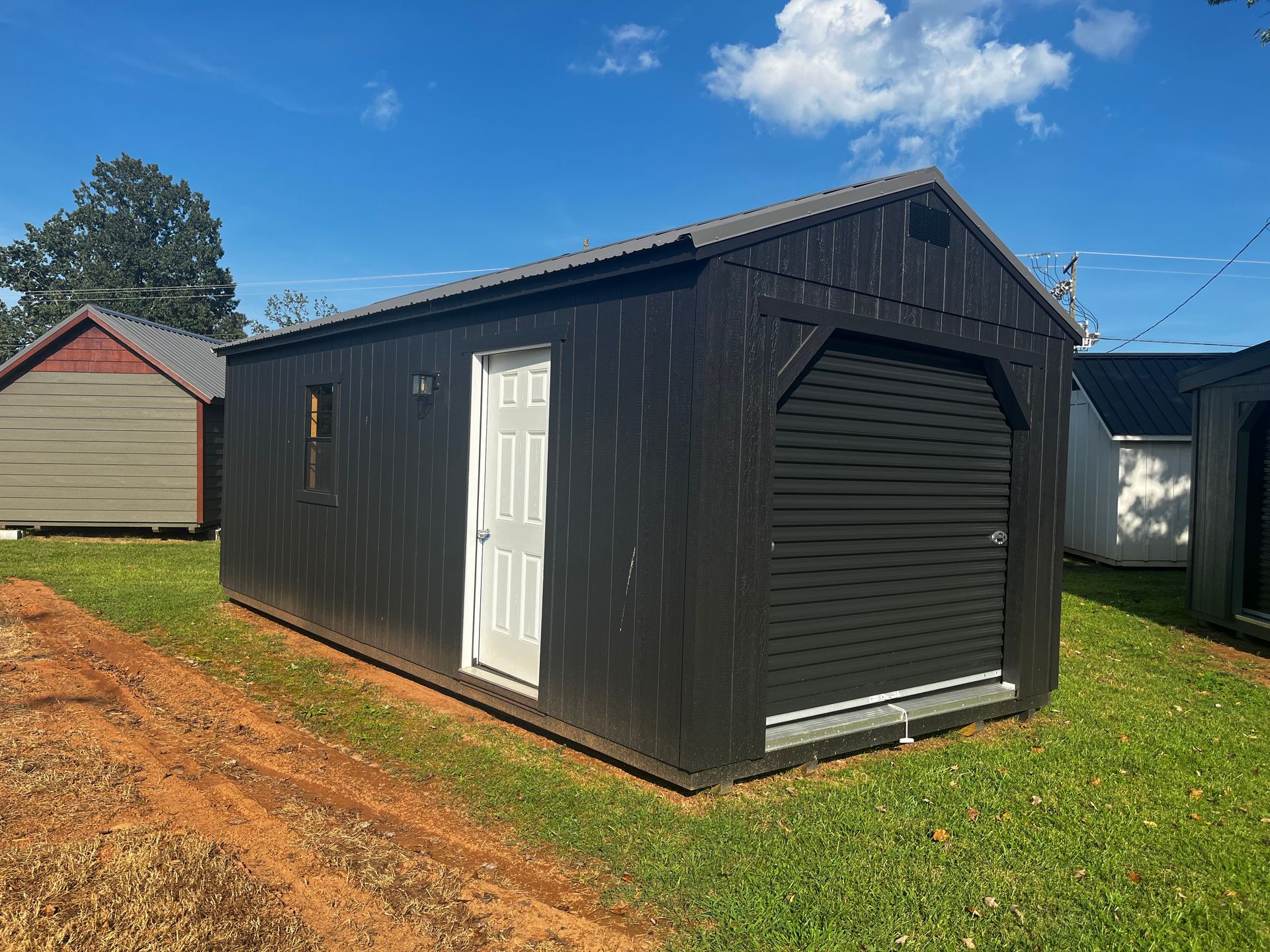 12×24 A-Frame High Wall Garage – Loaded with Extras!